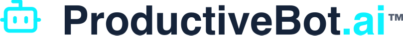 Dark text ProductiveBot logo